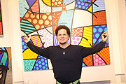 Romero Britto zu Gast bei Eröffnung der Ausstellung bei Galerie Mensing (©Foto: Klaus Primke)